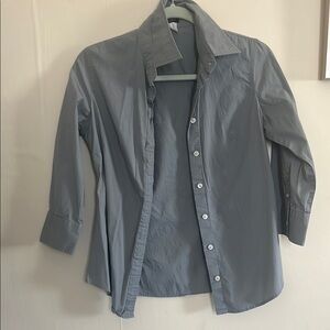 Men's Gray Button-Up Shirt